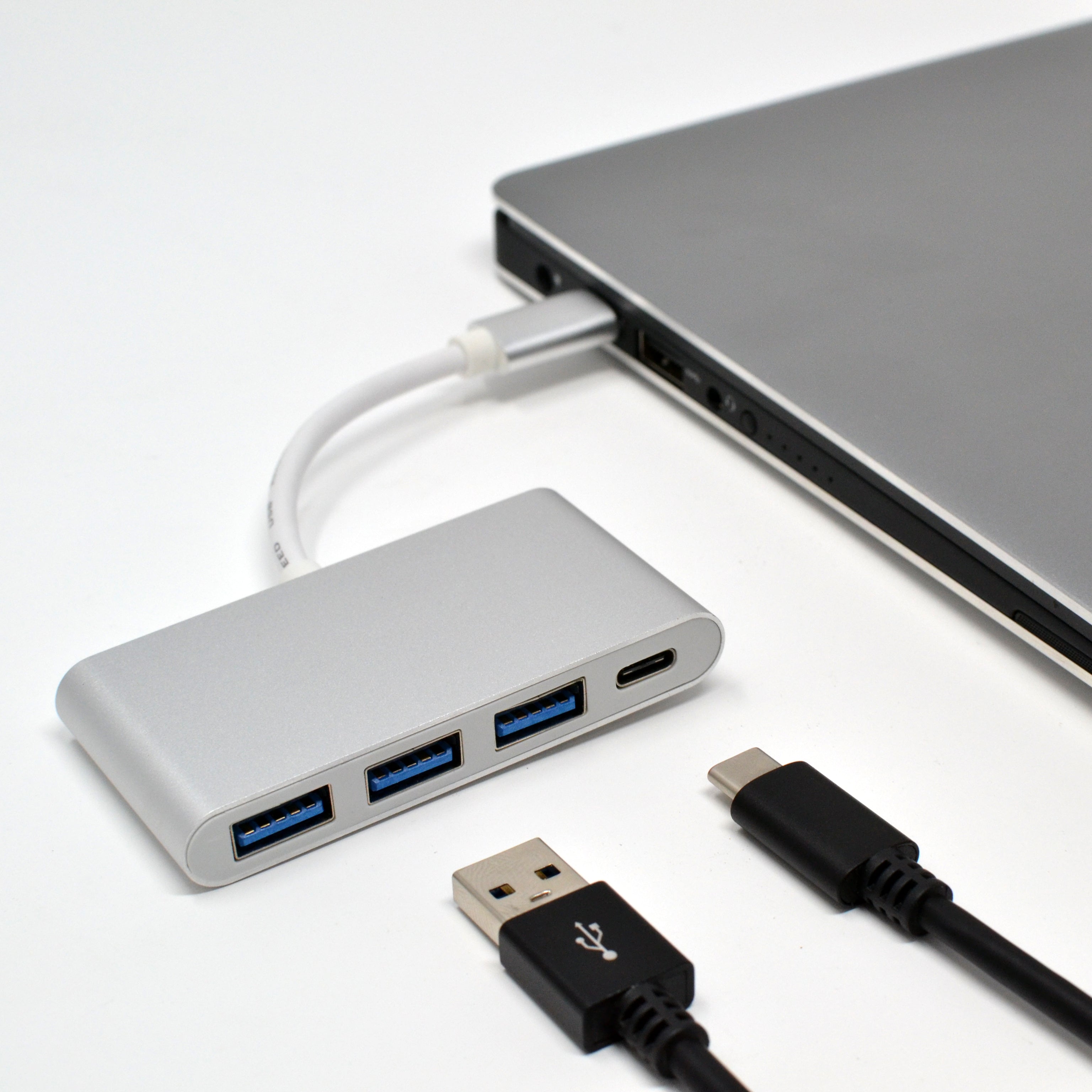 4 in 1 USB C Hub with 3 USB 3.0 Ports and 1 Type C – High-Speed Data ...
