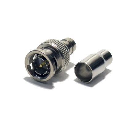 Best Crimp on BNC Male Connector Adapter for RG59 Coax Coaxial CCTV camera